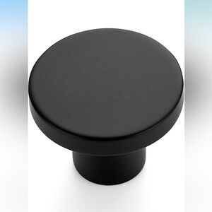 HOME 10 pack matte black round cabinet knob